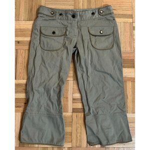 Dolce & Gabbana Womens Capri Pants Front Pockets Womens 40 Beige Italy Made